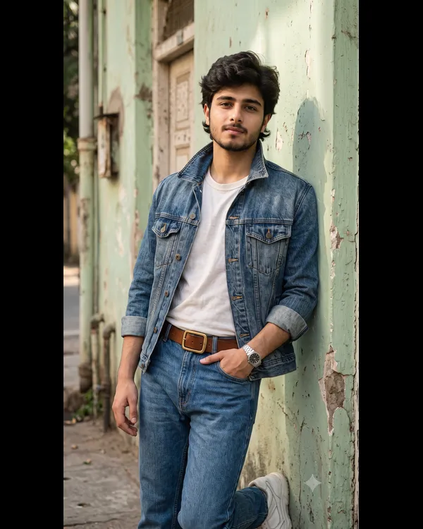 80s Denim Wall Fashion Boy