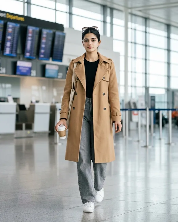 Airport Look Girl Photo Prompt