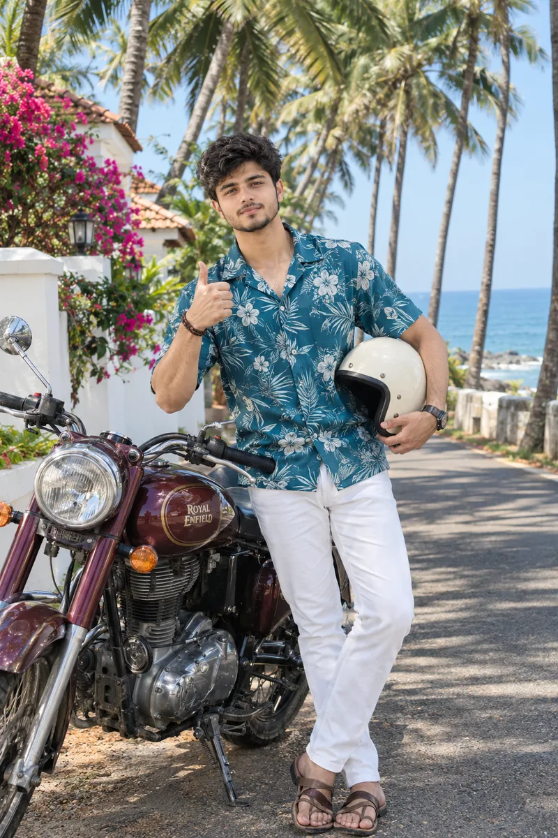 Goa Coast Bullet Boy Photo Prompt