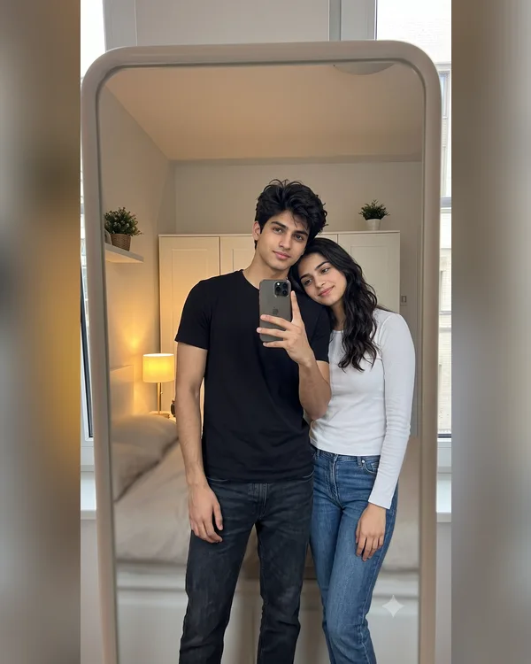 Couple Mirror Selfie Photo Prompt