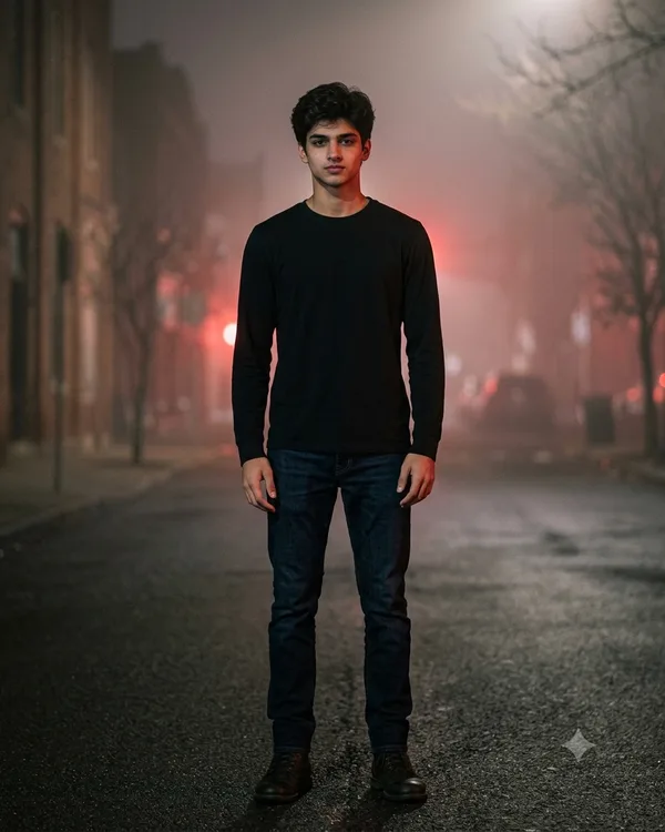 Devil Night Boy Horror AI Photo Prompt