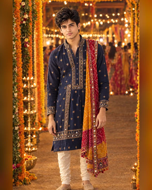 Boys Kediyu Garba Portrait Photo Prompt