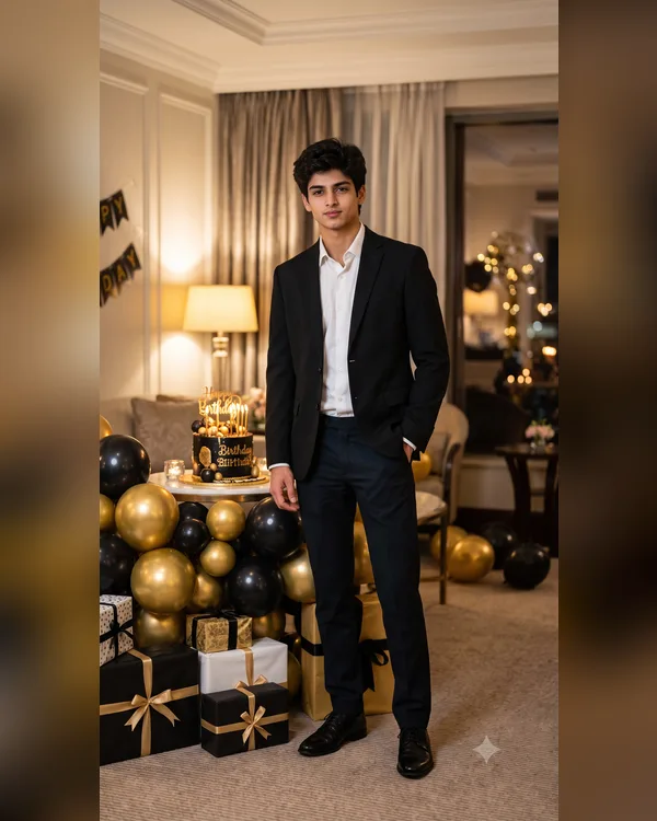 Luxury Blazer Birthday Prompt for Boys