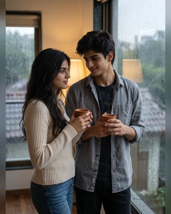 Monsoon Window Couple Photo Prompt