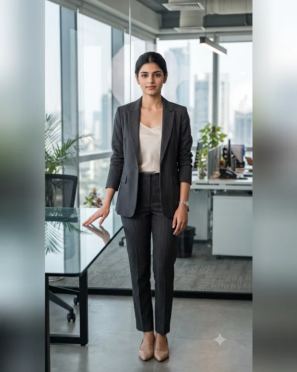 Office Blazer Girl Photo Prompt