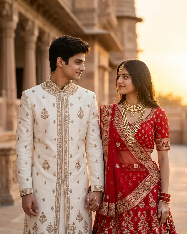 Palace Prewedding Shoot Photo Prompt for Couples