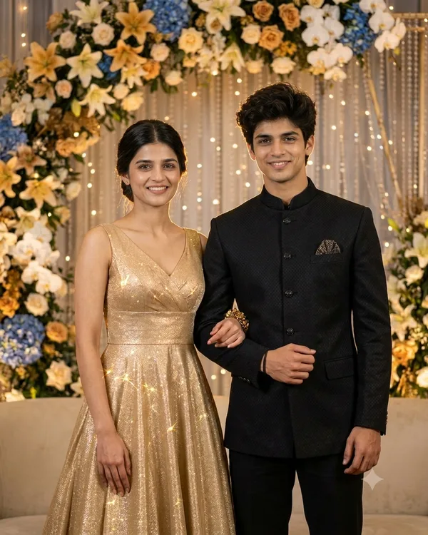 Wedding Reception Stage Photo Prompt for Couples