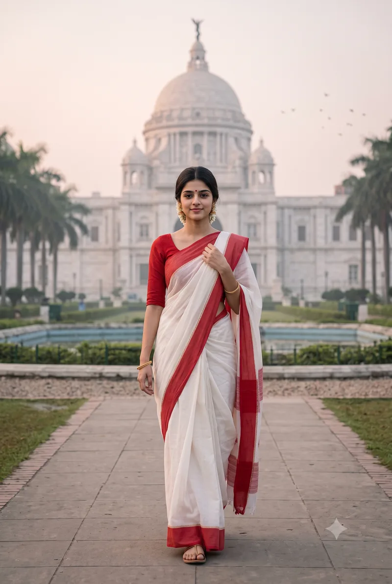 Victoria Saree Girl Photo Prompt